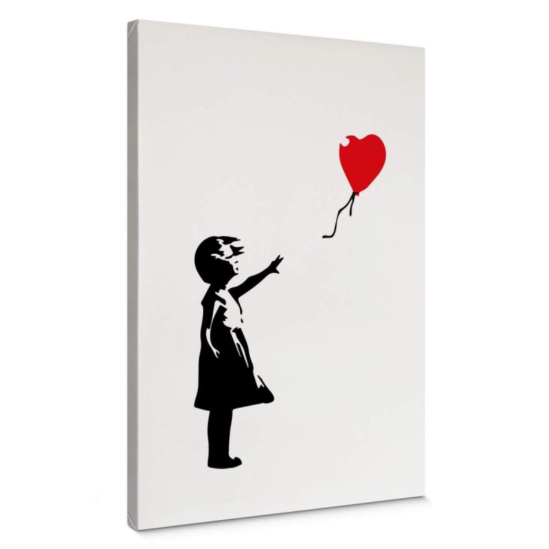 A.S. Création Leinwandbild Banksy-Balloon Größe 50cm x 70cm