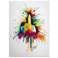 A.S. Cr&eacute;ation Leinwandbild FuckTheSystem...