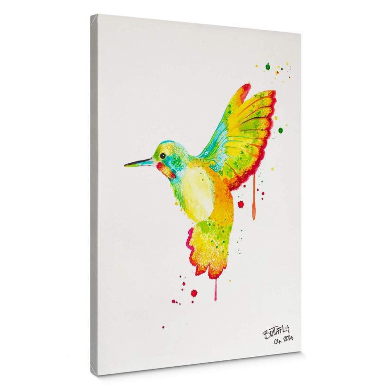 A.S. Création Leinwandbild Hummingbird Größe 50cm x 70cm