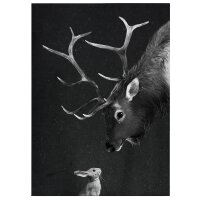 A.S. Cr&eacute;ation Leinwandbild DeerAndRabbit...