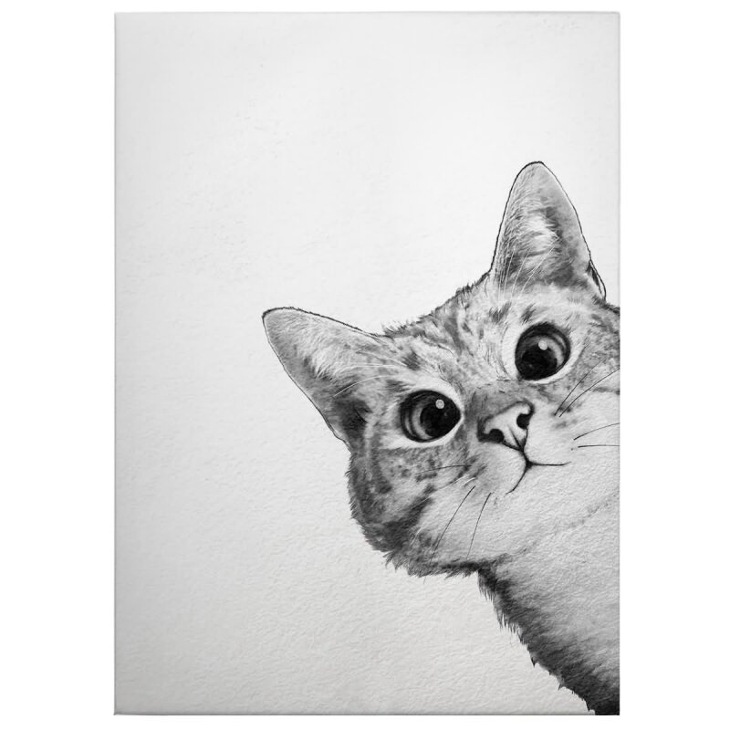 A.S. Création Leinwandbild Sneaky Cat Größe 50cm x 70cm