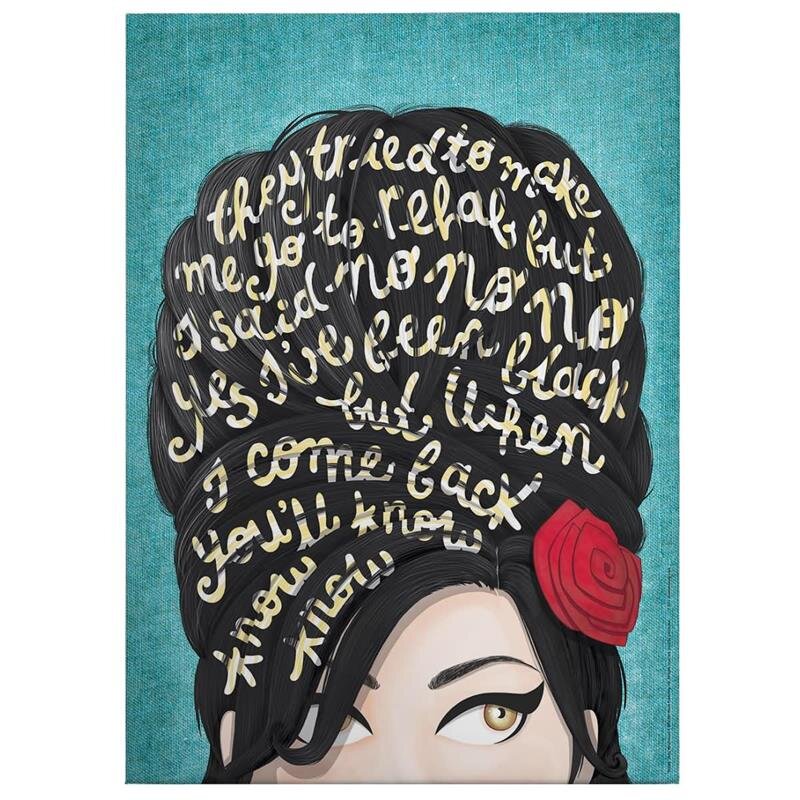 A.S. Création Leinwandbild Amy Winehouse Größe 50cm x 70cm