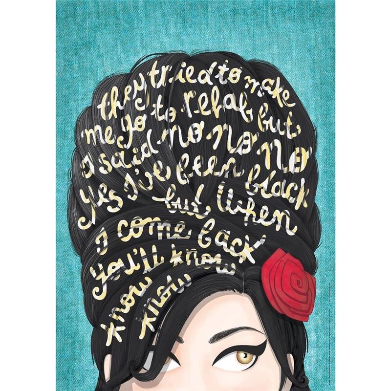 A.S. Création Leinwandbild Amy Winehouse Größe 50cm x 70cm