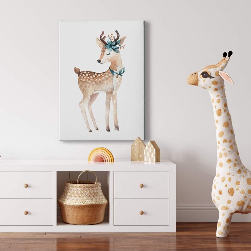 A.S. Création Leinwandbild Fawn Größe 50cm x 70cm