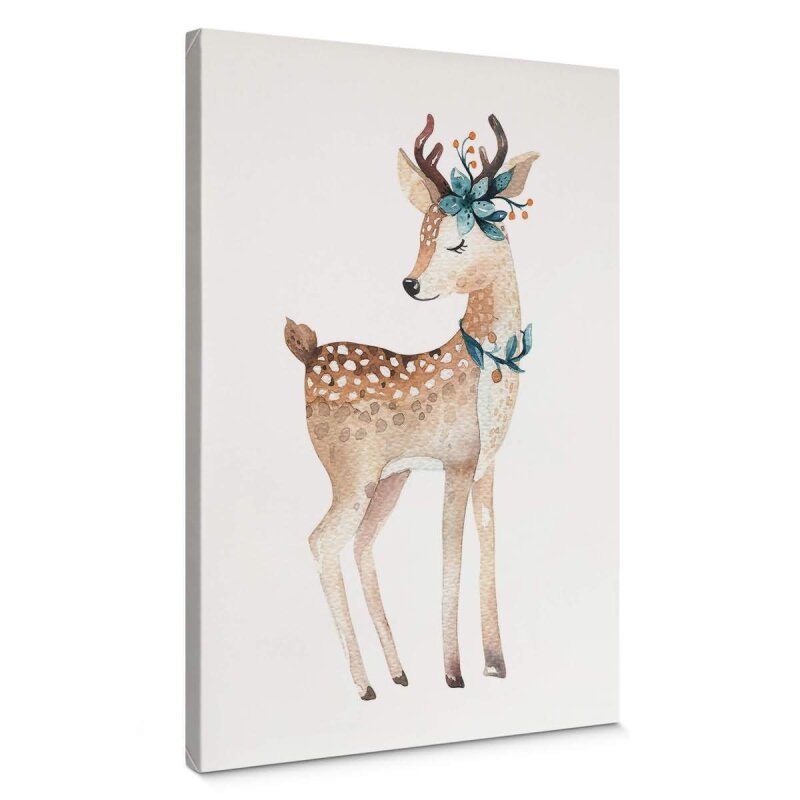 A.S. Création Leinwandbild Fawn Größe 50cm x 70cm