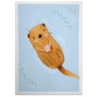 A.S. Cr&eacute;ation Leinwandbild Otter Gr&ouml;&szlig;e...
