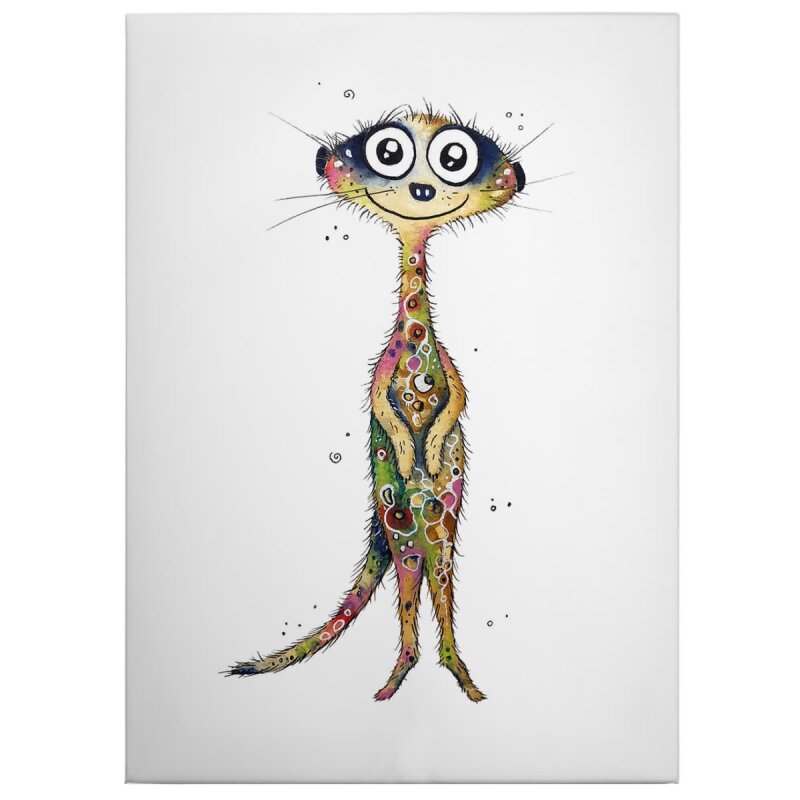 A.S. Création Leinwandbild Meerkat Größe 50cm x 70cm