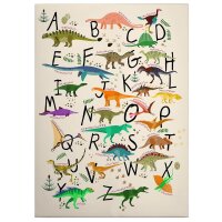 A.S. Cr&eacute;ation Leinwandbild DinosaurAlphab...