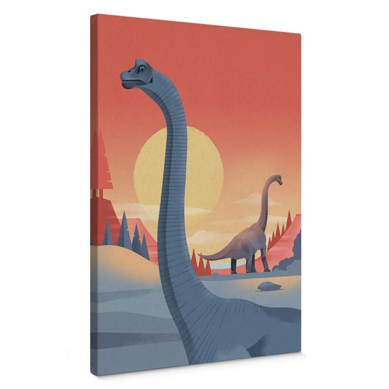 A.S. Création Leinwandbild Brachiosaurus Größe 50cm x 70cm