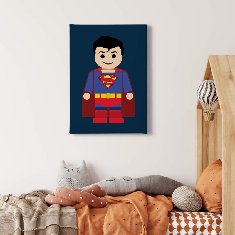 A.S. Création Leinwandbild Superman toy Größe 50cm x 70cm