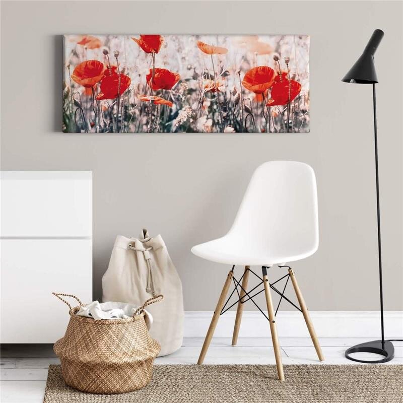 A.S. Création Leinwandbild Wild poppies Größe 100cm x 40cm