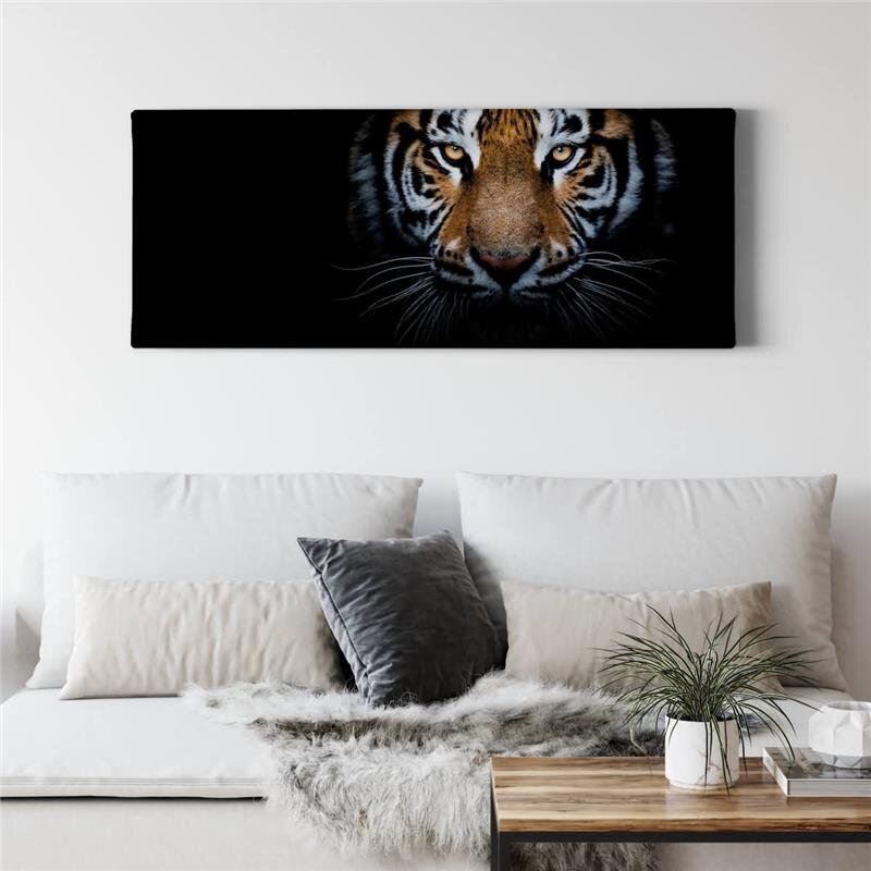 A.S. Création Leinwandbild EyesOfATiger Größe 100cm x 40cm