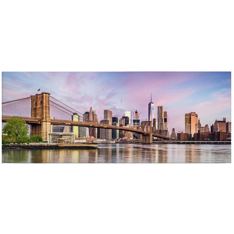 A.S. Création Leinwandbild SkylineManhatt Größe 100cm x 40cm