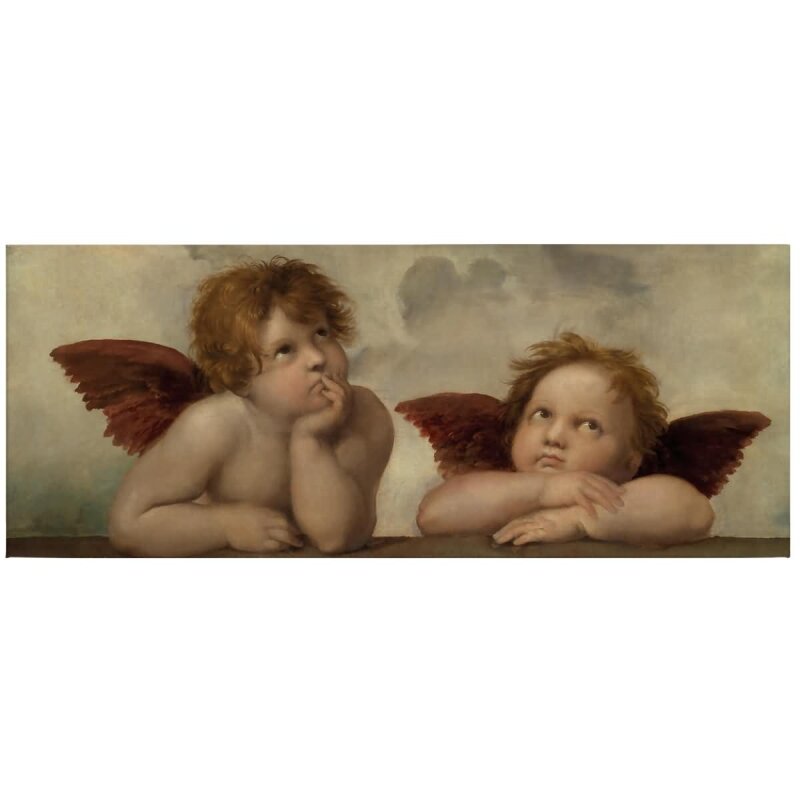 A.S. Création Leinwandbild Two Angels Größe 100cm x 40cm