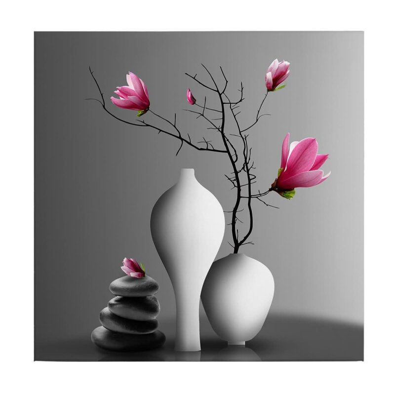 A.S. Création Leinwandbild MagnoliaBranc2 Größe 50cm x 50cm