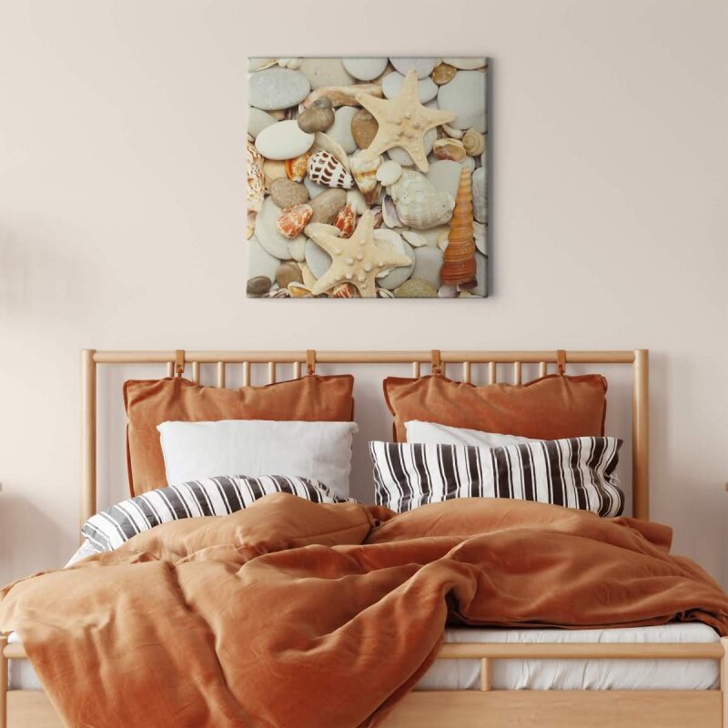 A.S. Création Leinwandbild ShellAndStone Größe 50cm x 50cm