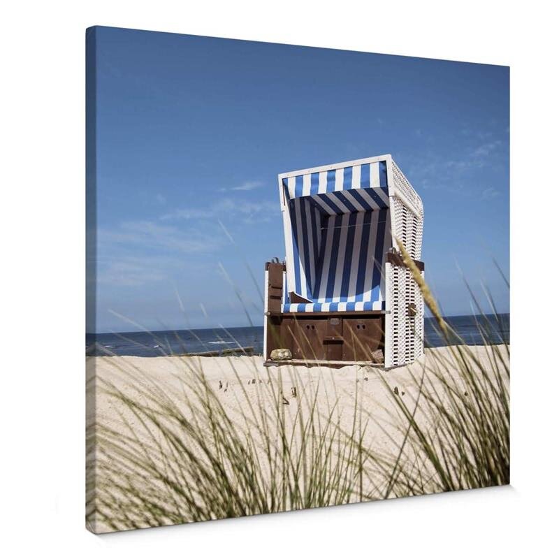 A.S. Création Leinwandbild Beach Chair Größe 50cm x 50cm