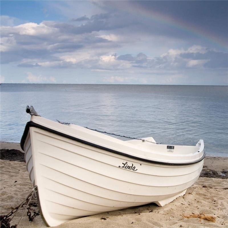 A.S. Création Leinwandbild Idyllic beach Größe 50cm x 50cm