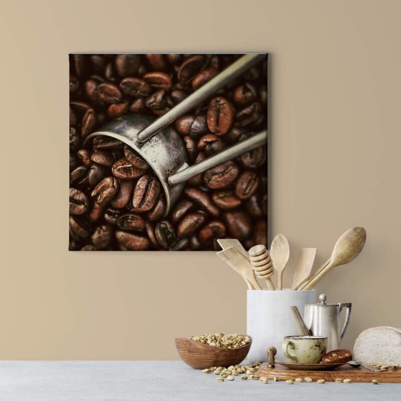 A.S. Création Leinwandbild CoffeeRoasting Größe 50cm x 50cm