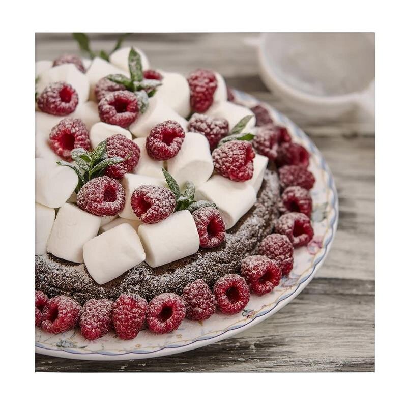 A.S. Création Leinwandbild Raspberries Größe 50cm x 50cm