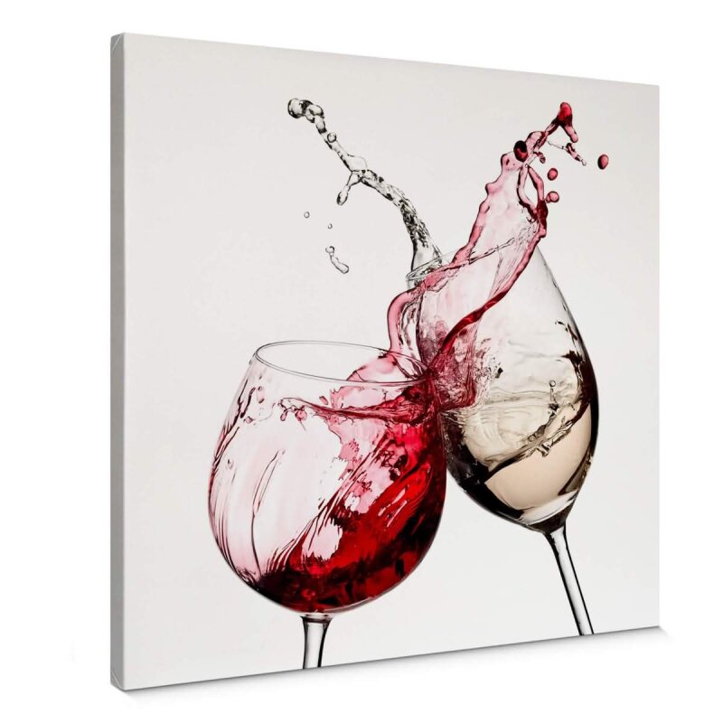 A.S. Création Leinwandbild Wine Glasses Größe 50cm x 50cm
