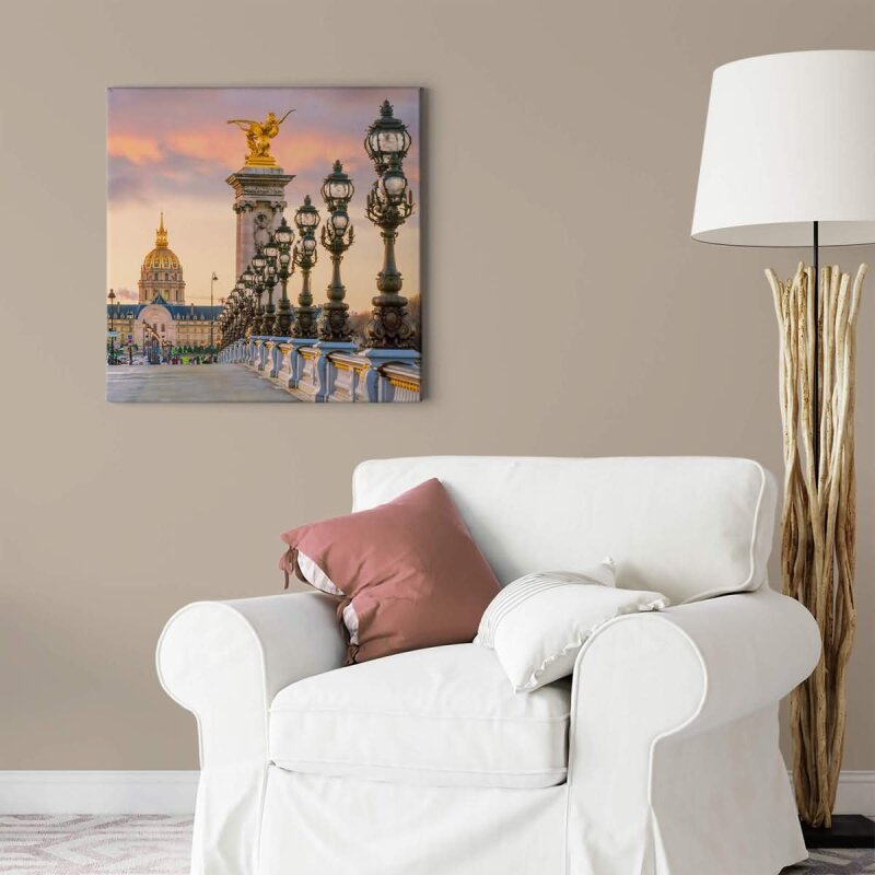 A.S. Création Leinwandbild Pont Alexandre Größe 50cm x 50cm