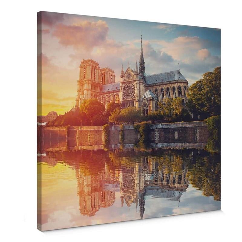 A.S. Création Leinwandbild Notre Dame Größe 50cm x 50cm