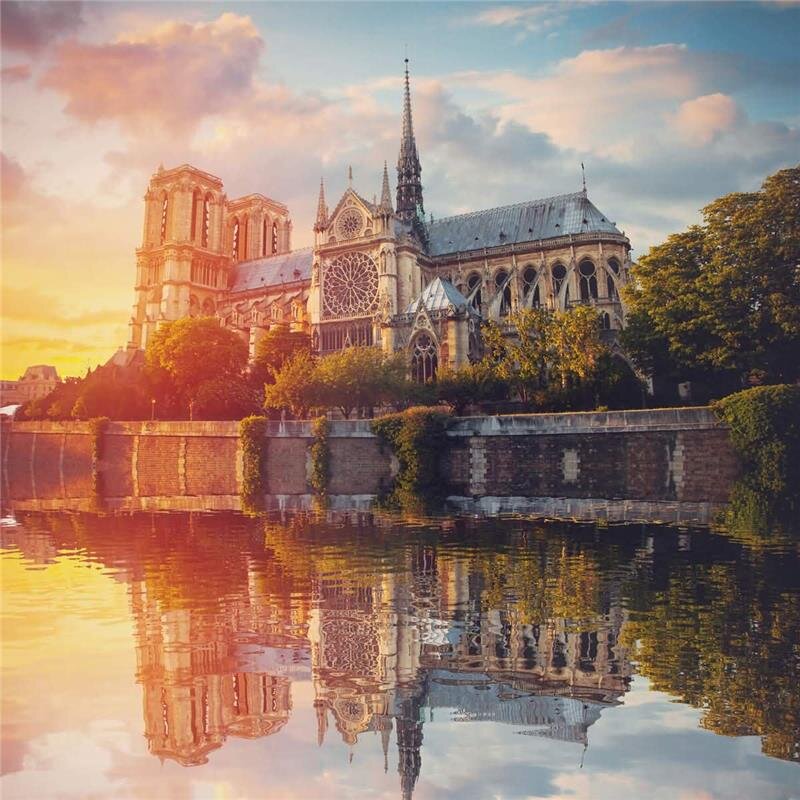 A.S. Création Leinwandbild Notre Dame Größe 50cm x 50cm