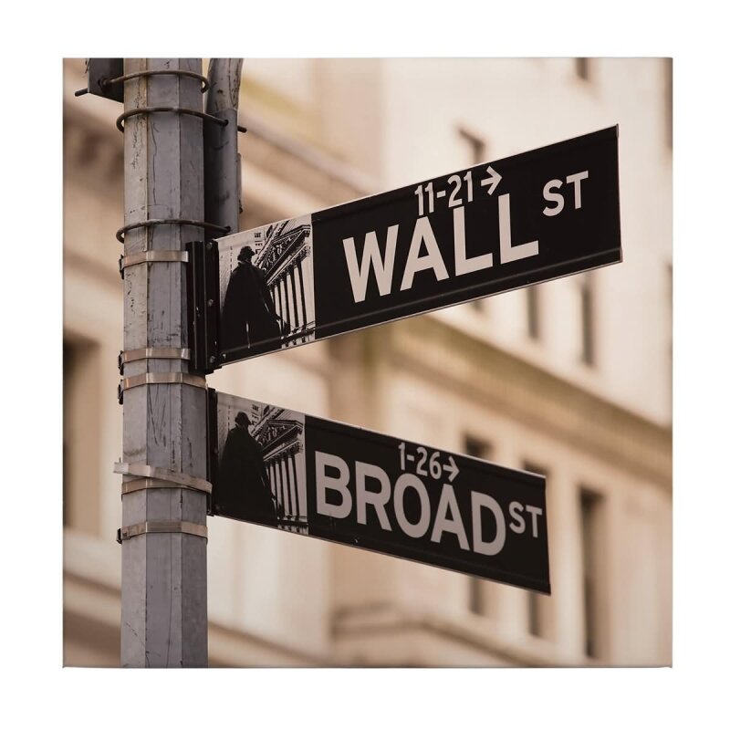 A.S. Création Leinwandbild Wallstreet Größe 50cm x 50cm