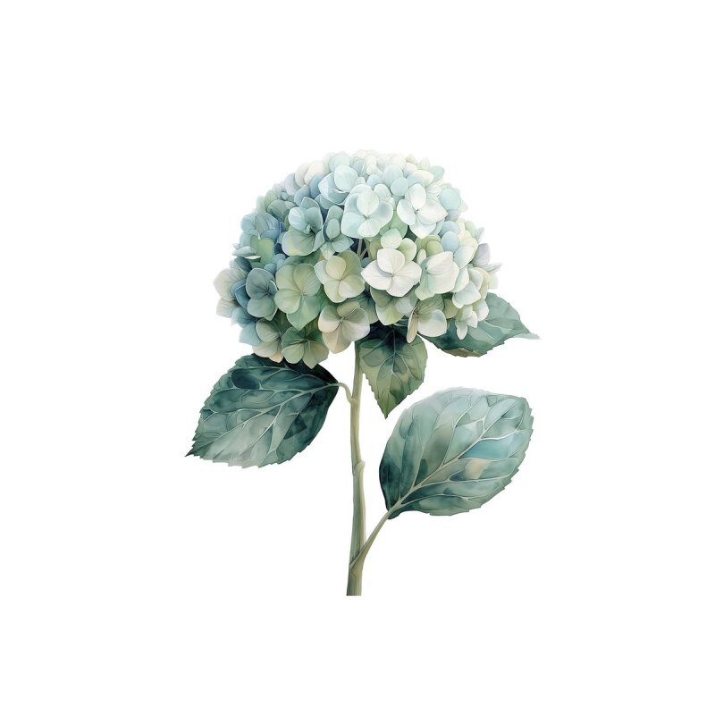 A.S. Création Leinwandbild Hortensie Bleue Größe 40cm x 50cm