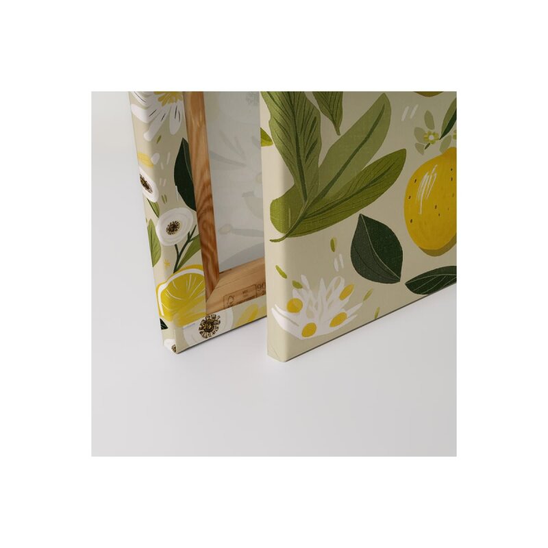 A.S. Création Leinwandbild Lemons Light Größe 40cm x 50cm