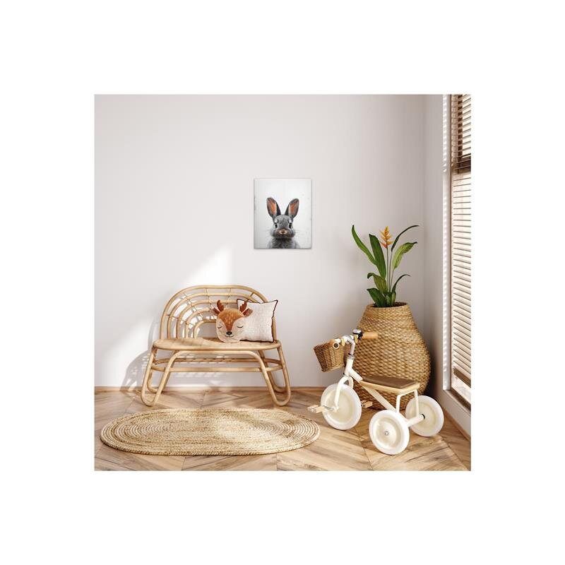 A.S. Création Leinwandbild Black Baby Bunny Größe 40cm x 50cm