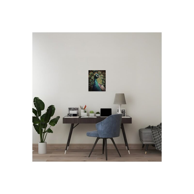 A.S. Création Leinwandbild Peacock Portrait Größe 40cm x 50cm