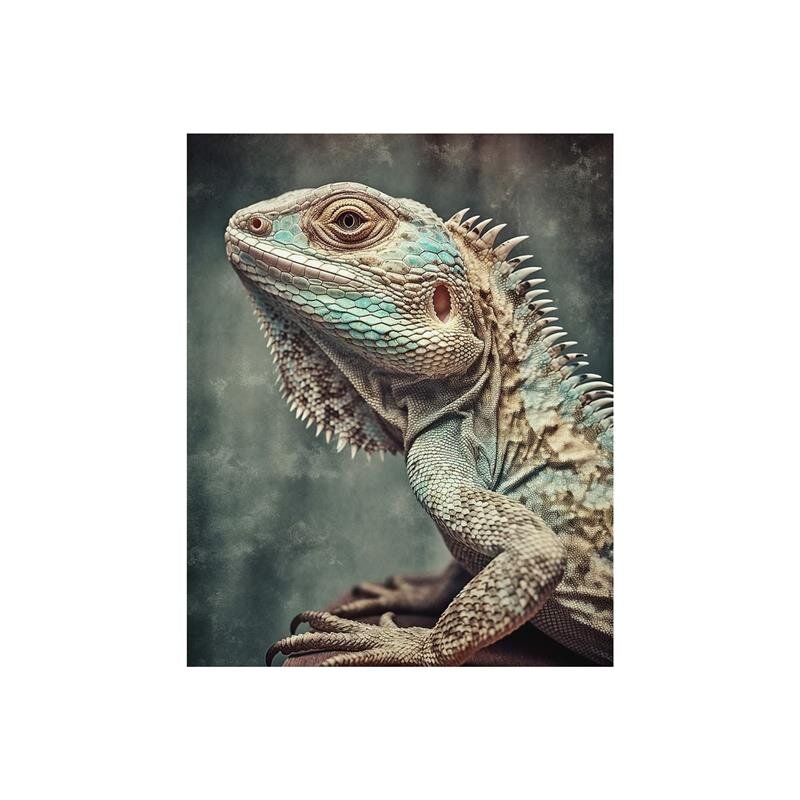 A.S. Création Leinwandbild Fancy Lizard Größe 40cm x 50cm