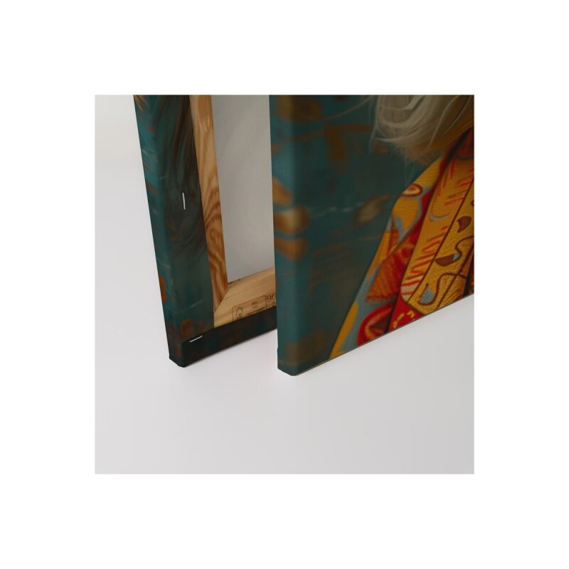 A.S. Création Leinwandbild Hippie Dog Größe 40cm x 50cm