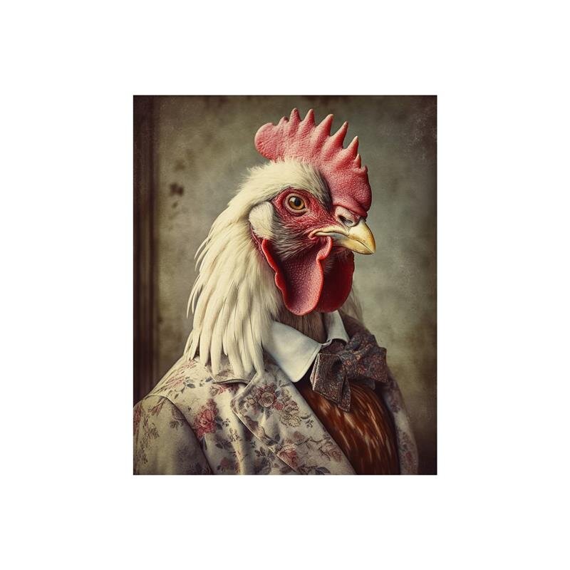 A.S. Création Leinwandbild Mr.Rooster Größe 40cm x 50cm