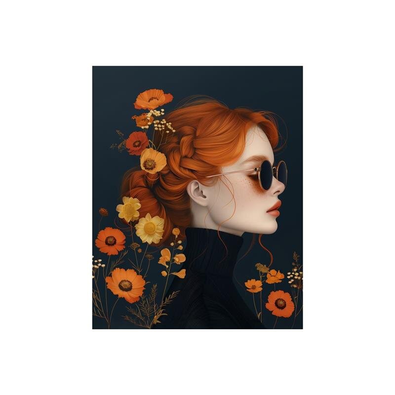 A.S. Création Leinwandbild Beatnik Girl Größe 40cm x 50cm