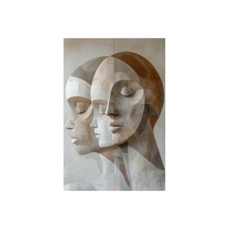 A.S. Création Leinwandbild Cubistic Family