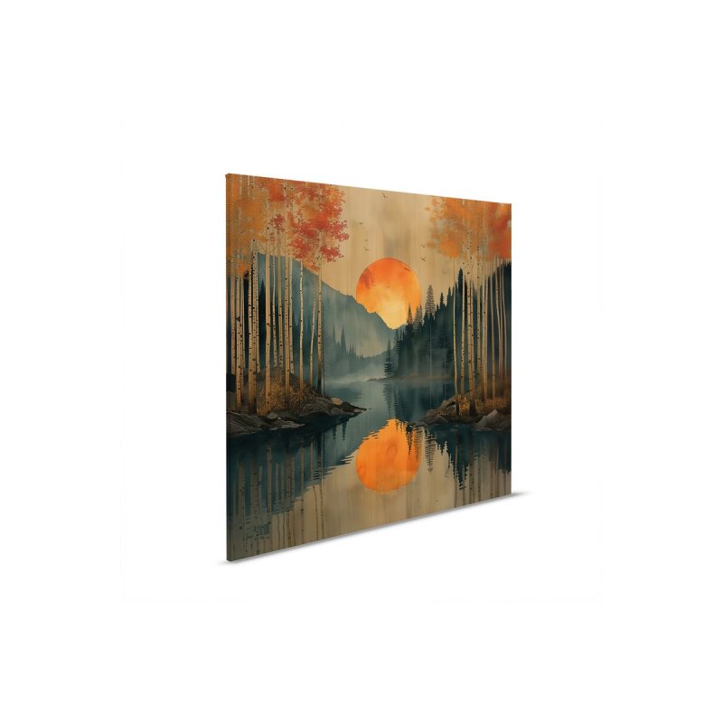 A.S. Création Leinwandbild Sunset In The Woods