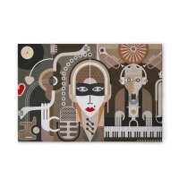 A.S. Cr&eacute;ation Leinwandbild Wall of Sound 3