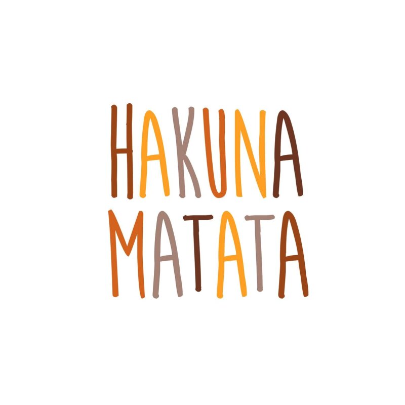 A.S. Création Leinwandbild Hakuna Matata 2