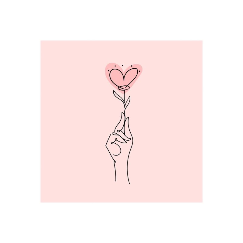 A.S. Création Leinwandbild Heartlines 1