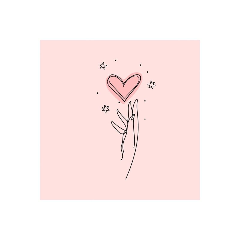 A.S. Création Leinwandbild Heartlines 3