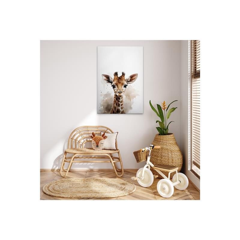 A.S. Création Leinwandbild Baby Giraffe