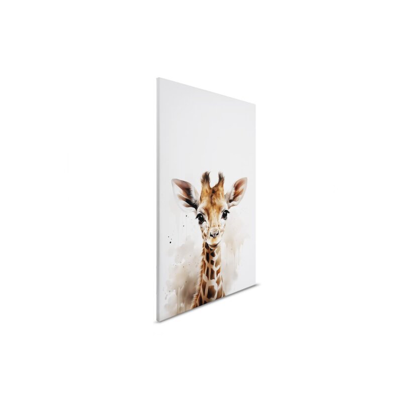 A.S. Création Leinwandbild Baby Giraffe