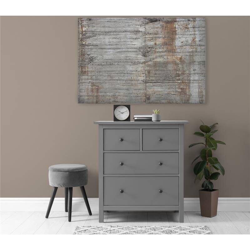 A.S. Création Leinwandbild Betonzaun