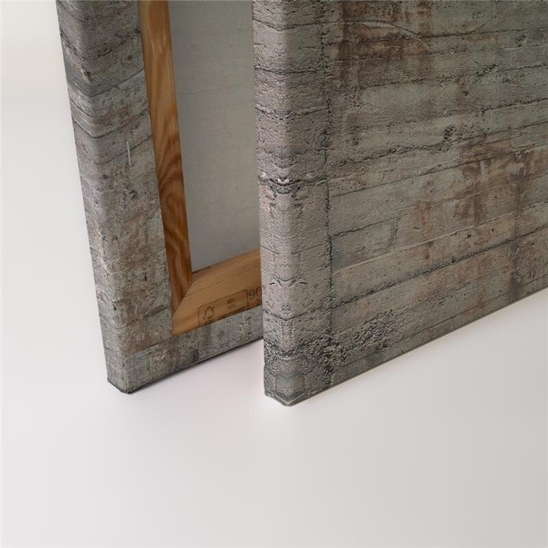 A.S. Création Leinwandbild Betonzaun