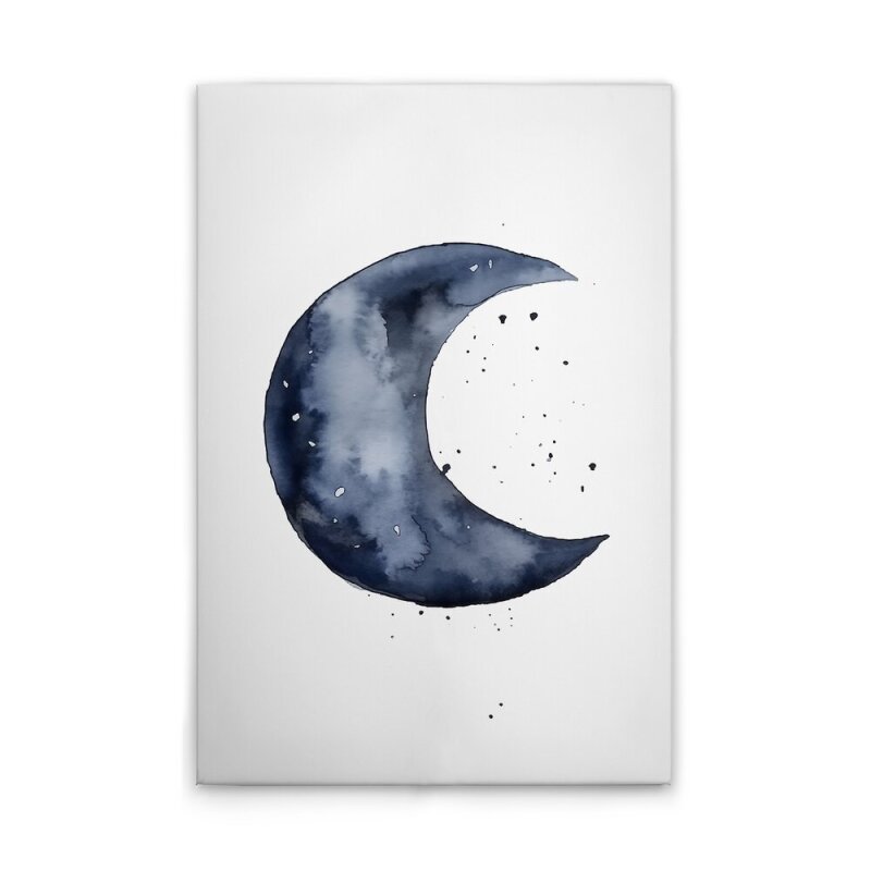 A.S. Création Leinwandbild Blue Crescent