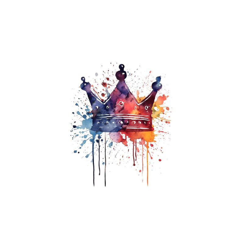 A.S. Création Leinwandbild Colourful Crown