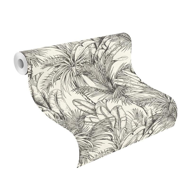 Tapete Schwarz-Weiß Rasch Vliestapete (478013)